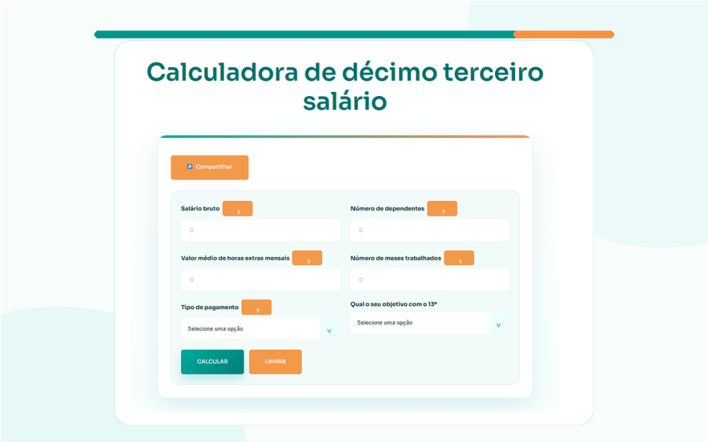 Calculadora Décimo Terceiro 2026 - Como Usar