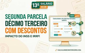 Segunda Parcela 13º Salário - Descontos INSS e IRRF 2026!