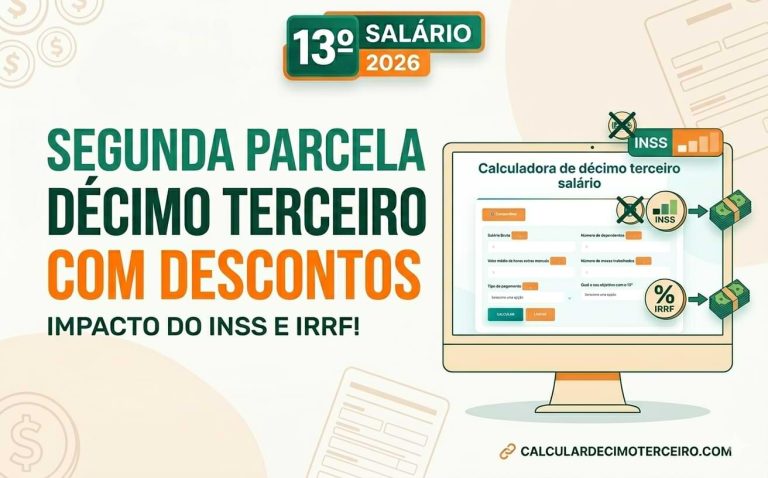 Segunda Parcela 13º Salário - Descontos INSS e IRRF 2026!
